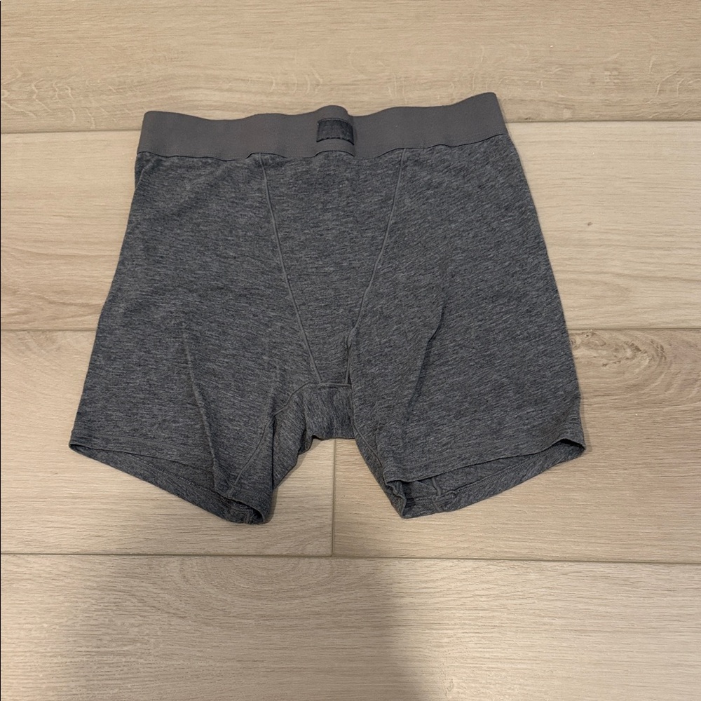 SKIMS Dark Gray Cotton Rib Boxer